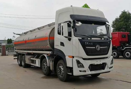 國六東風天龍前四后八鋁合金油罐車圖片 國六東風天龍前四后八鋁合金油罐車圖片