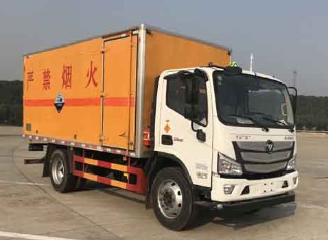 國六福田歐馬可腐蝕性物品廂式運輸車圖片 國六福田歐馬可腐蝕性物品廂式運輸車圖片