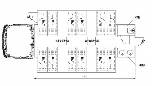 重汽豪沃24人宿營(yíng)車(chē)結(jié)構(gòu)圖 重汽豪沃24人宿營(yíng)車(chē)結(jié)構(gòu)圖